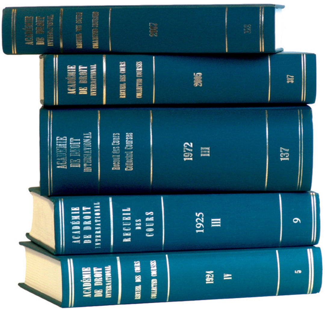 Cover image for Recueil des cours, Collected Courses, Tome/Volume 334 (2008) ISBN 9789004172890